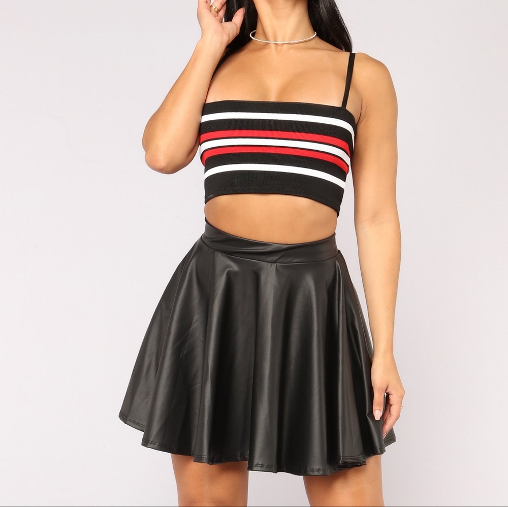 Faux Leather skirt Fashionnova